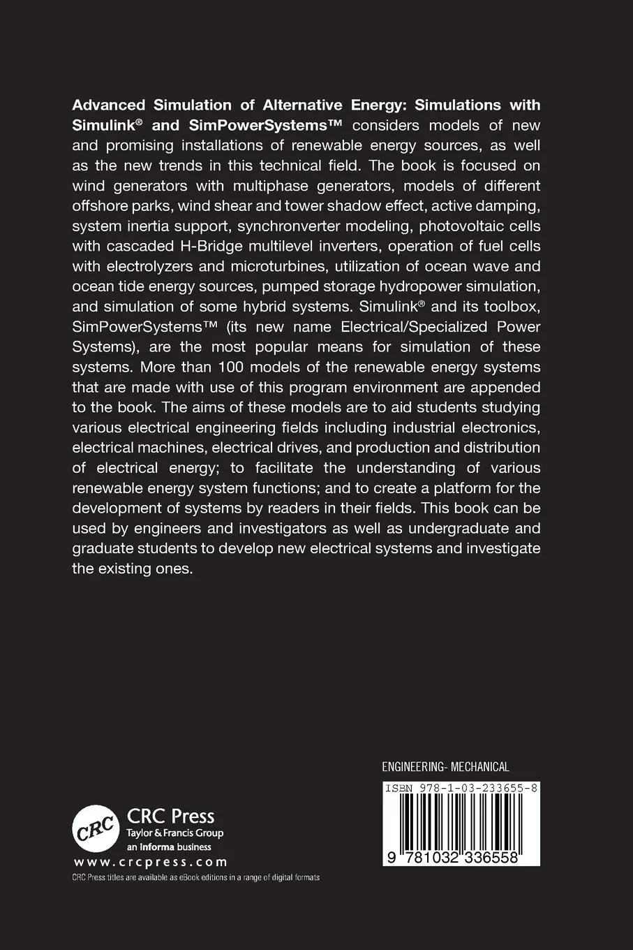 Rückseite: 9781032336558 | Advanced Simulation of Alternative Energy | Viktor M. Perelmuter