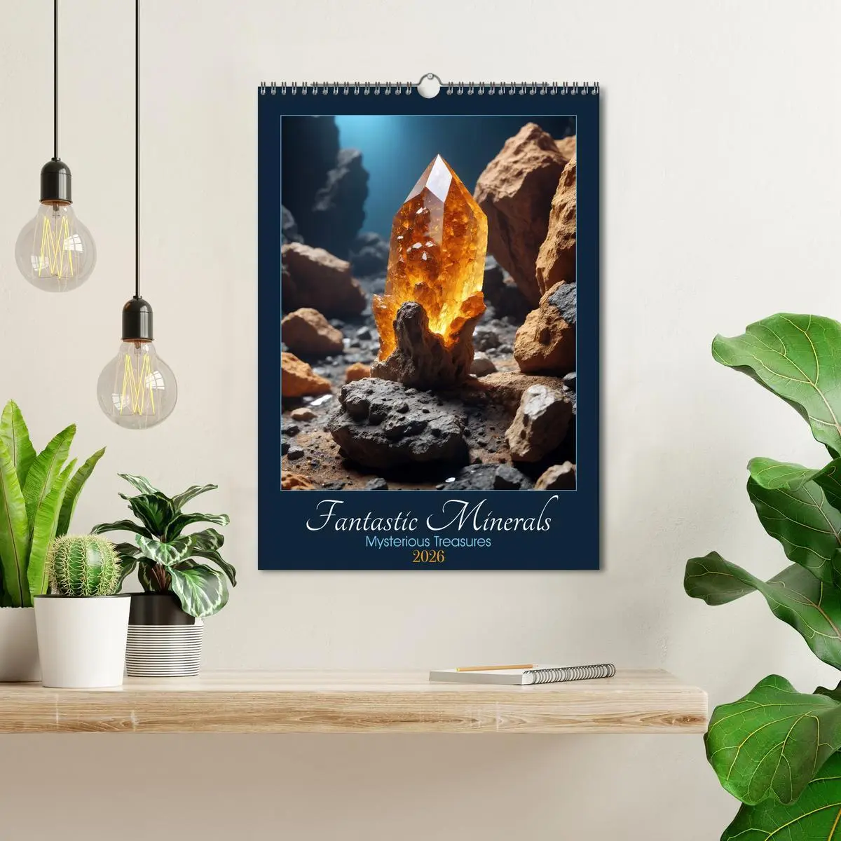 Bild: 9783457256558 | Fantastic Minerals - Mysterious Treasures (Wall Calendar 2026 DIN...
