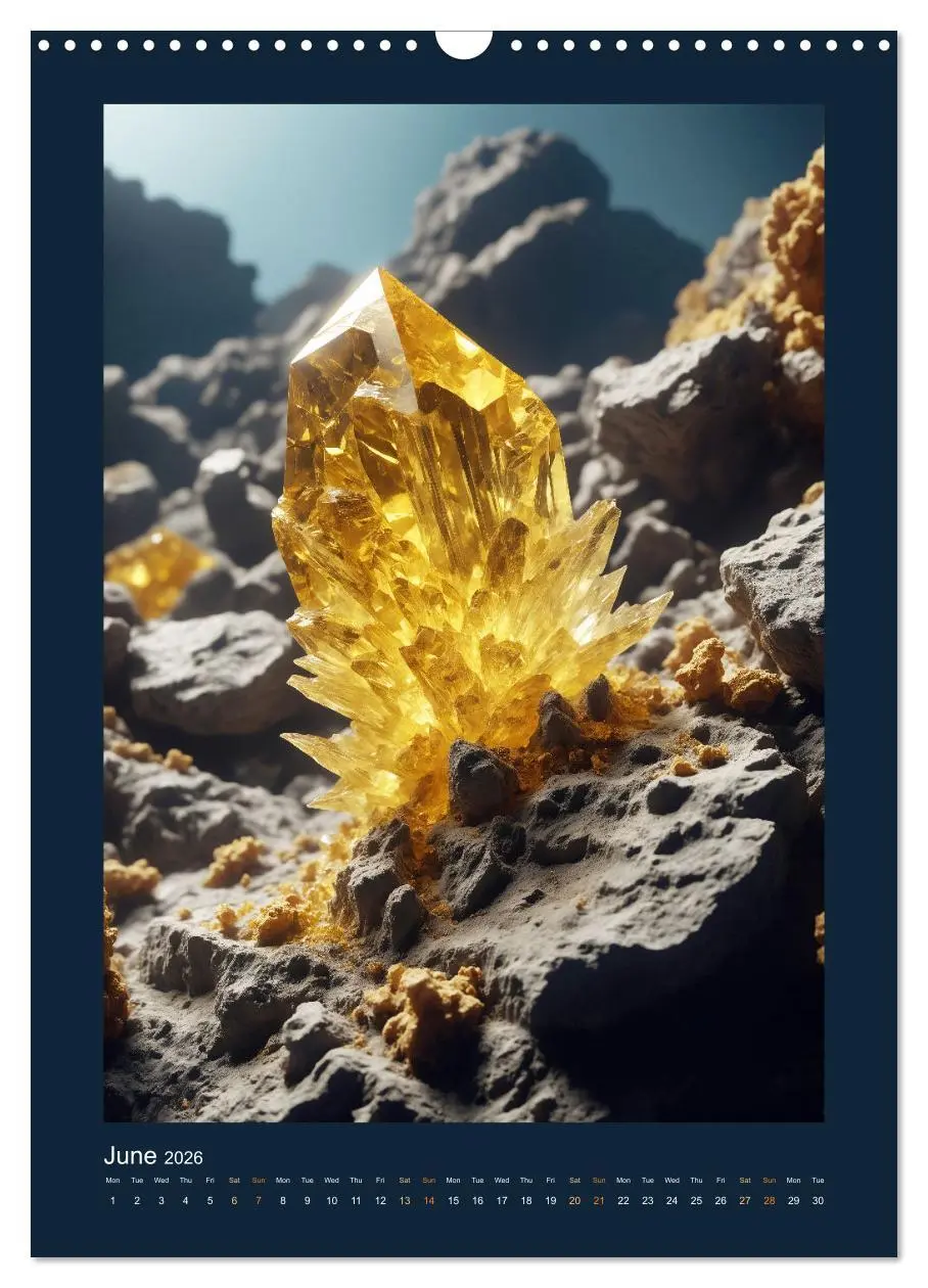 Bild: 9783457256558 | Fantastic Minerals - Mysterious Treasures (Wall Calendar 2026 DIN...