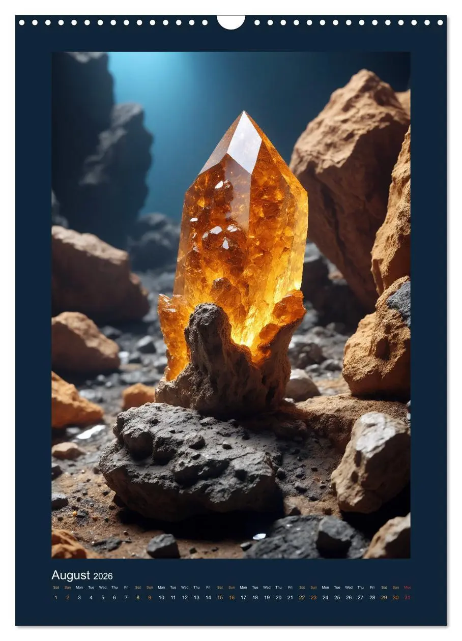 Bild: 9783457256558 | Fantastic Minerals - Mysterious Treasures (Wall Calendar 2026 DIN...