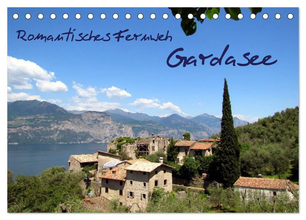 Cover: 9783516106558 | Romantisches Fernweh - Gardasee (Tischkalender 2026 DIN A5 quer),...