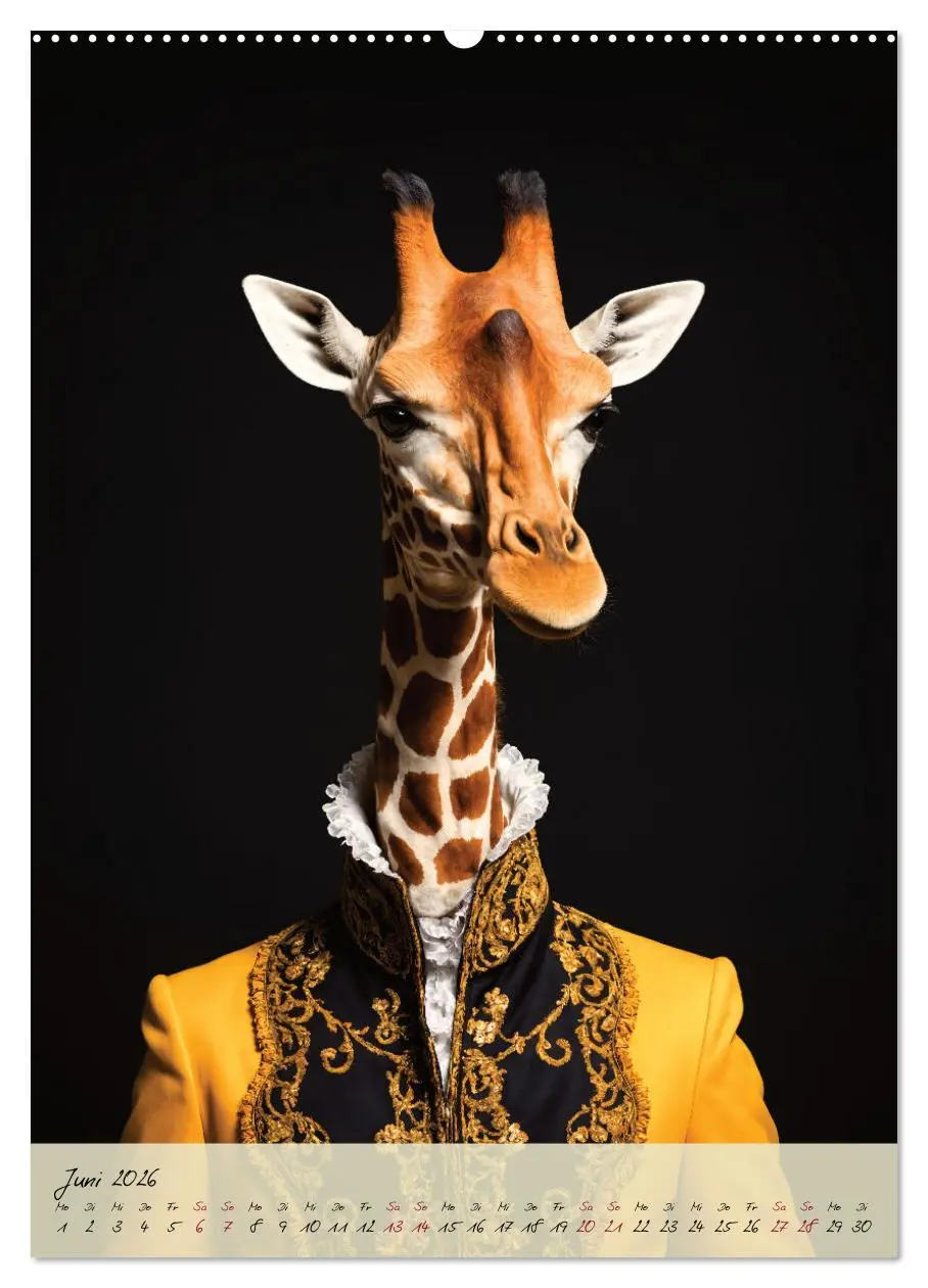 Bild: 9783516276558 | Barocke Tierportraits - Kunst und Klassik (Wandkalender 2026 DIN A2...