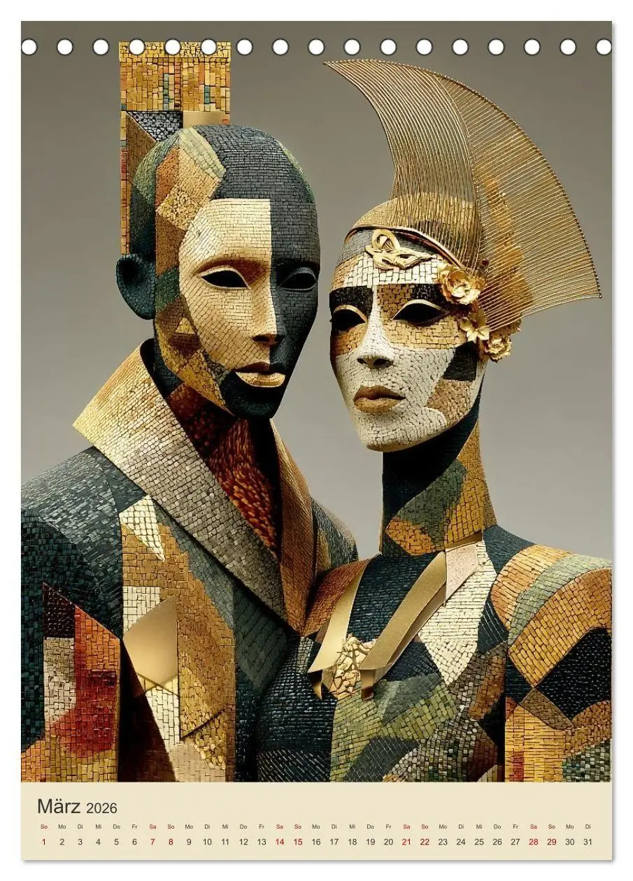 Bild: 9783516656558 | Afrikanische Anmut in Geometrie (Tischkalender 2026 DIN A5 hoch),...