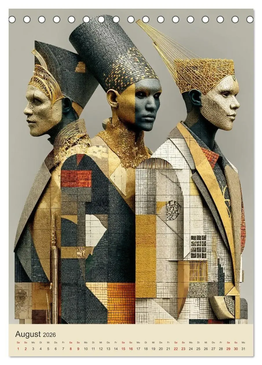 Bild: 9783516656558 | Afrikanische Anmut in Geometrie (Tischkalender 2026 DIN A5 hoch),...