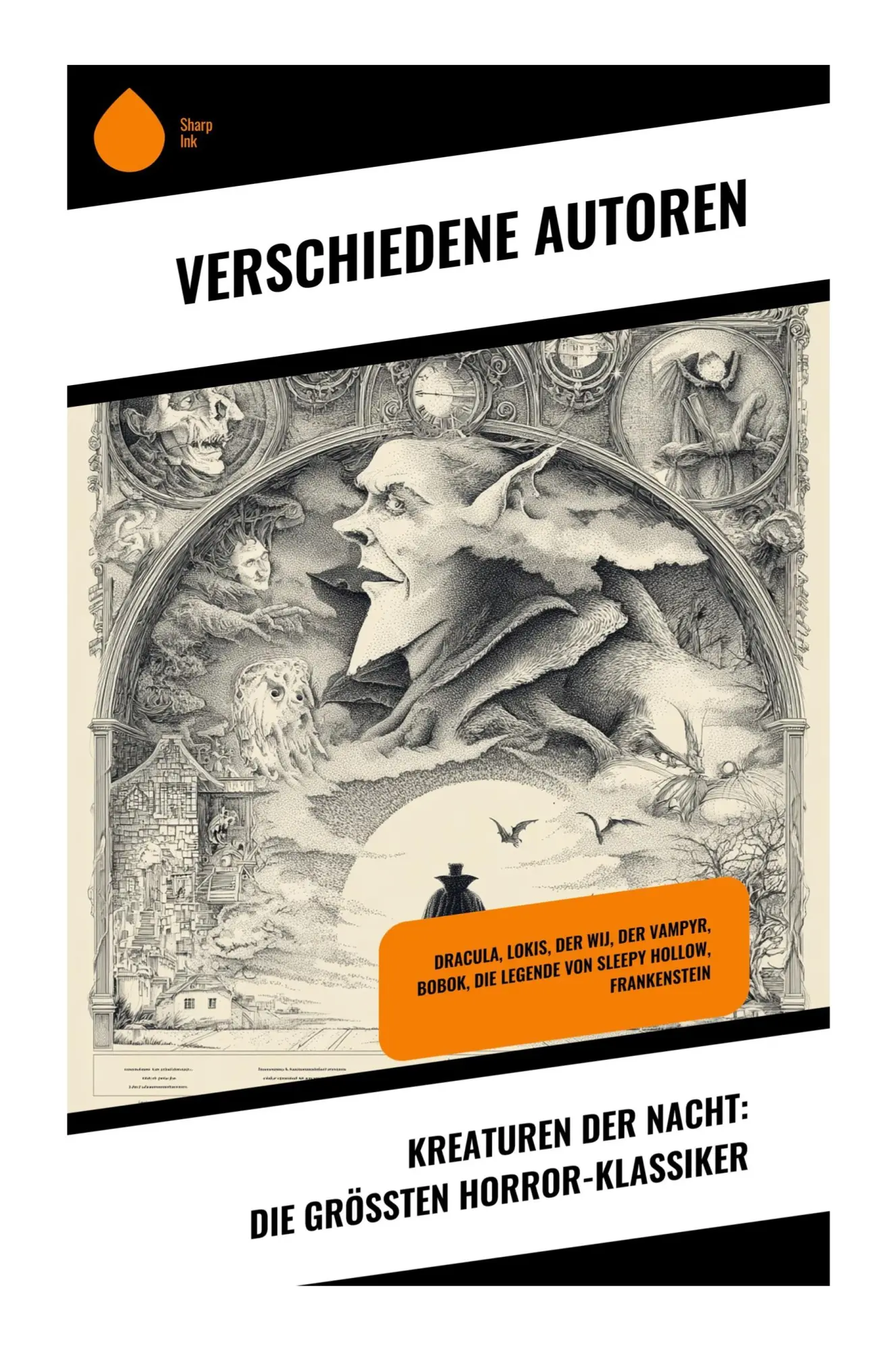 Cover: 9788028396558 | Kreaturen der Nacht: Die größten Horror-Klassiker | Stoker (u. a.)