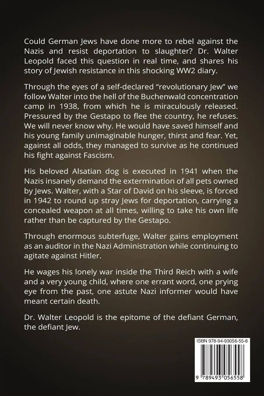 Rückseite: 9789493056558 | Defiant German, Defiant Jew | Walter Leopold (u. a.) | Taschenbuch