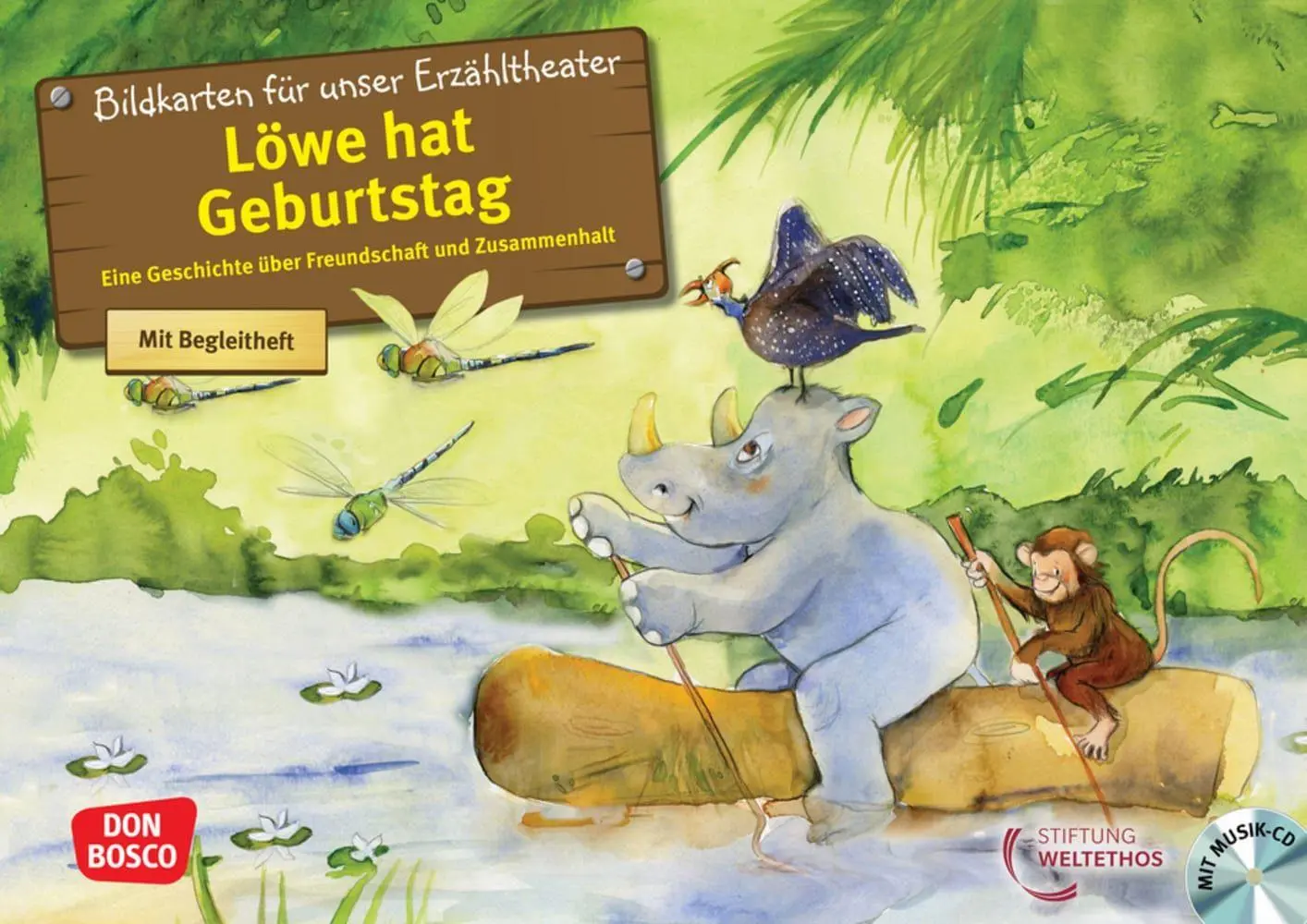 Kuntu: Löwe hat Geburtstag. Kamishibai Bildkartenset.