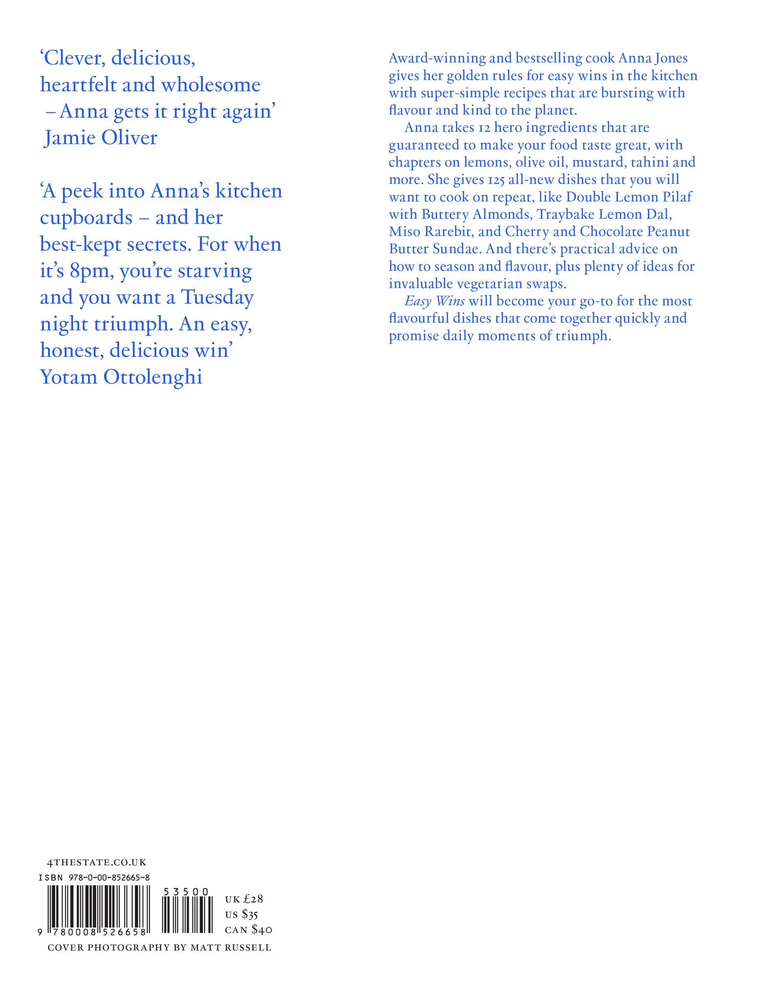 Rückseite: 9780008526658 | Easy Wins | Anna Jones | Buch | 354 S. | Englisch | 2024