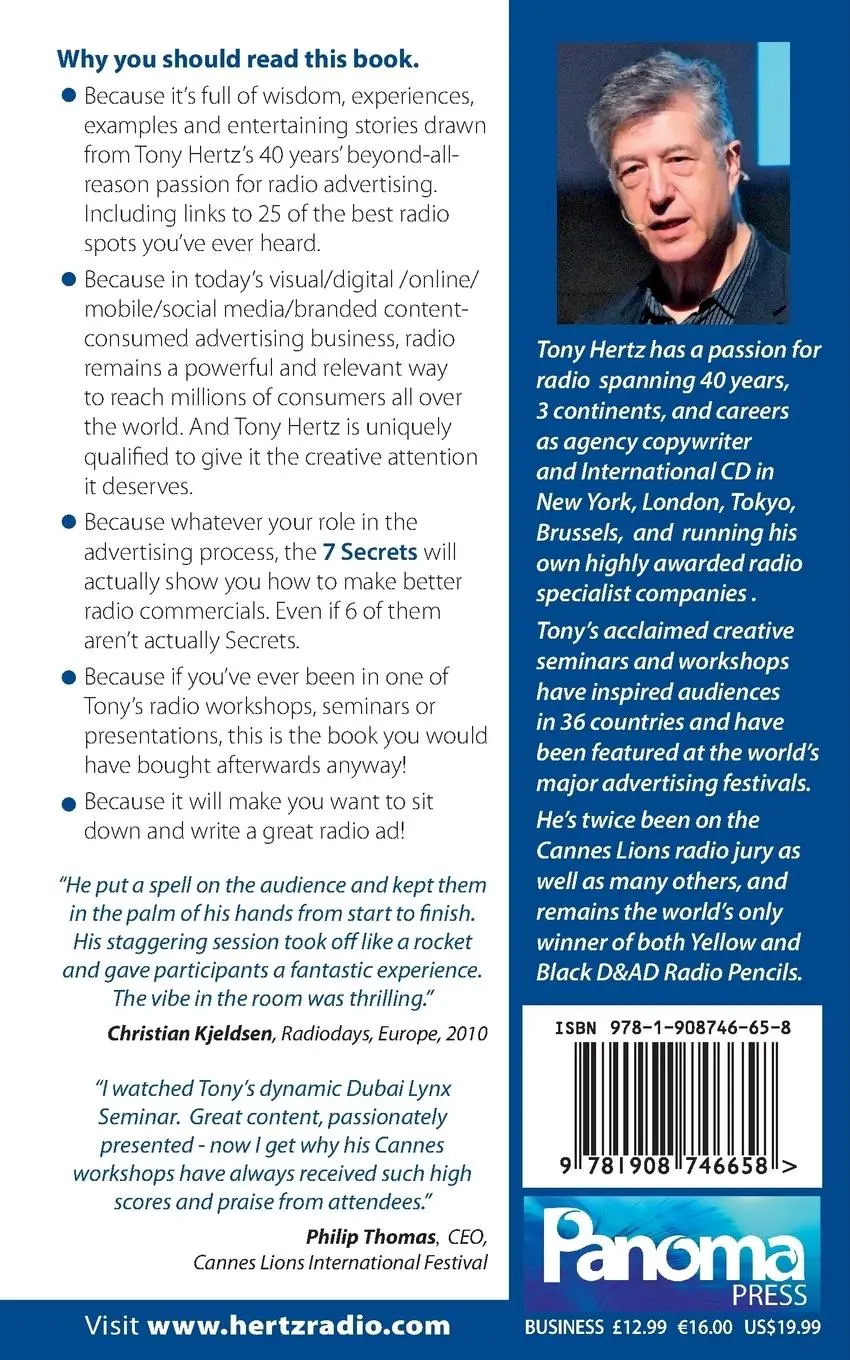 Rückseite: 9781908746658 | The 7 Secrets of Creative Radio Advertising | Tony Hertz | Taschenbuch