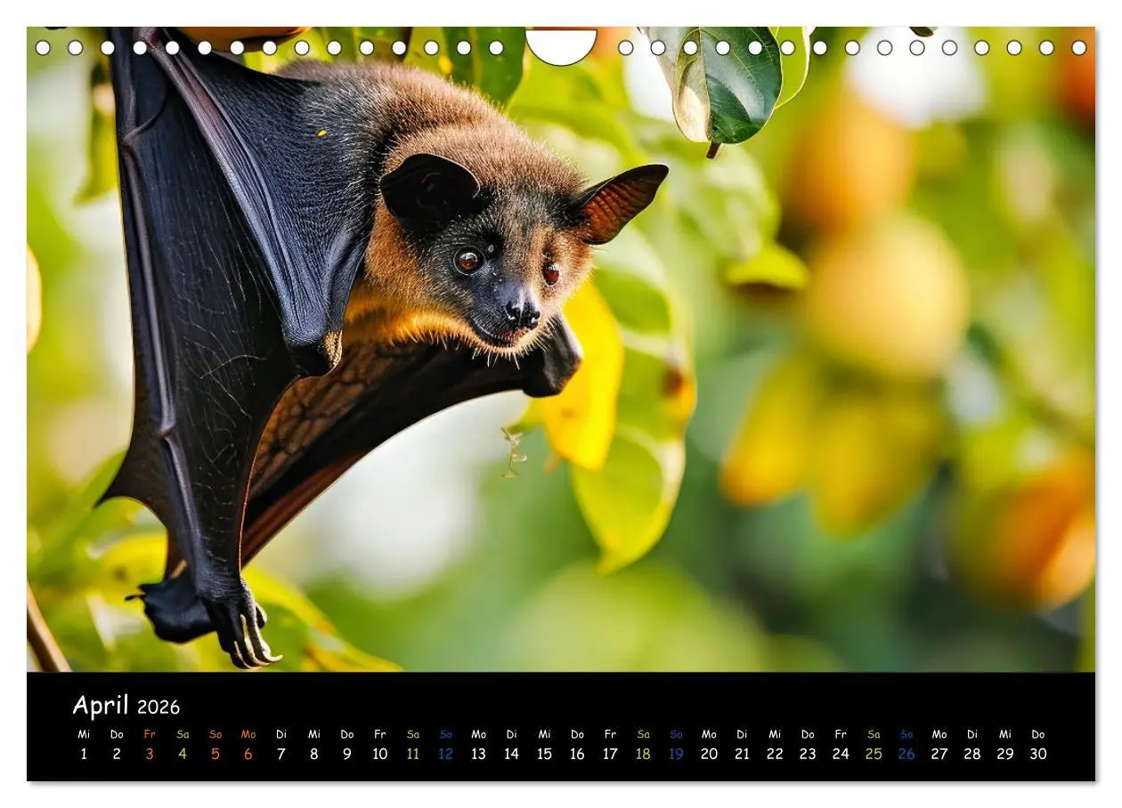 Bild: 9783457316658 | Fledermäuse - kleine Vampire (Wandkalender 2026 DIN A4 quer),...