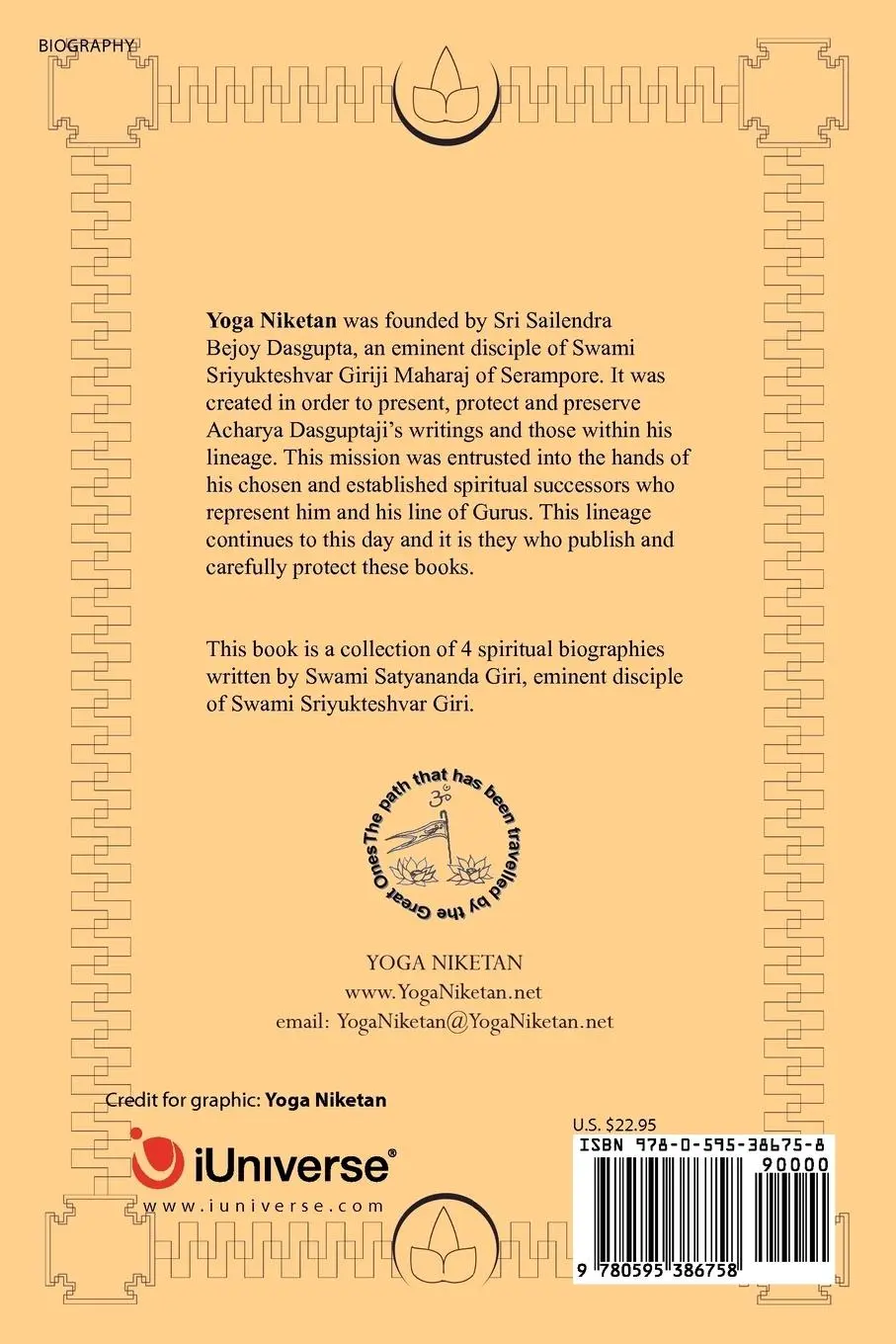 Rückseite: 9780595386758 | A Collection of Biographies of 4 Kriya Yoga Gurus by Swami...