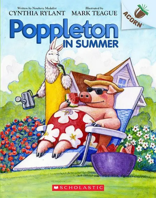 Cover: 9781338566758 | Poppleton in Summer: An Acorn Book (Poppleton #6) | Cynthia Rylant
