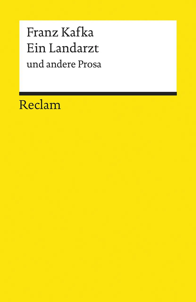 Cover: 9783150096758 | Ein Landarzt und andere Prosa | Franz Kafka | Taschenbuch | 160 S.
