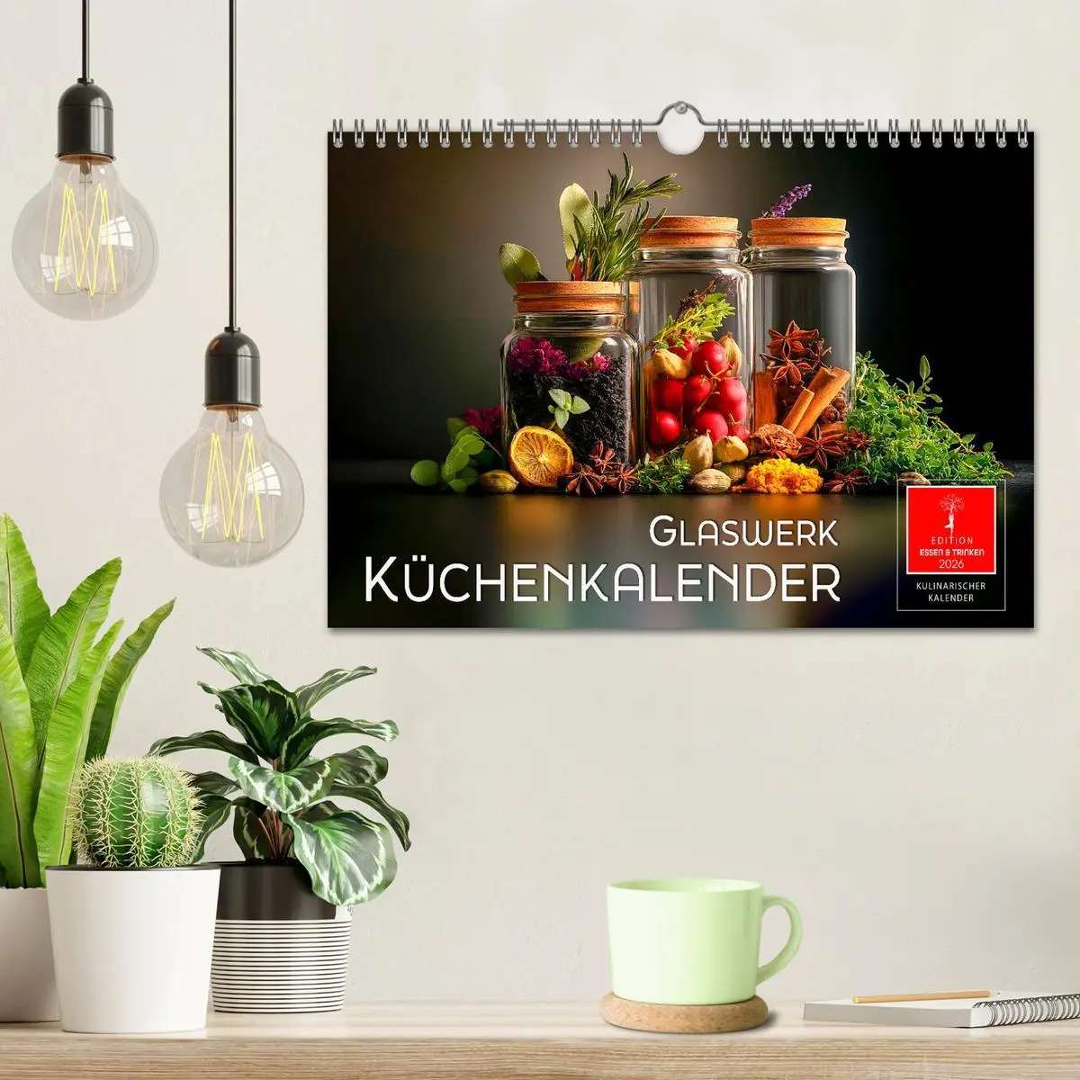Bild: 9783457306758 | Küchenkalender Glaswerk (Wandkalender 2026 DIN A4 quer), CALVENDO...