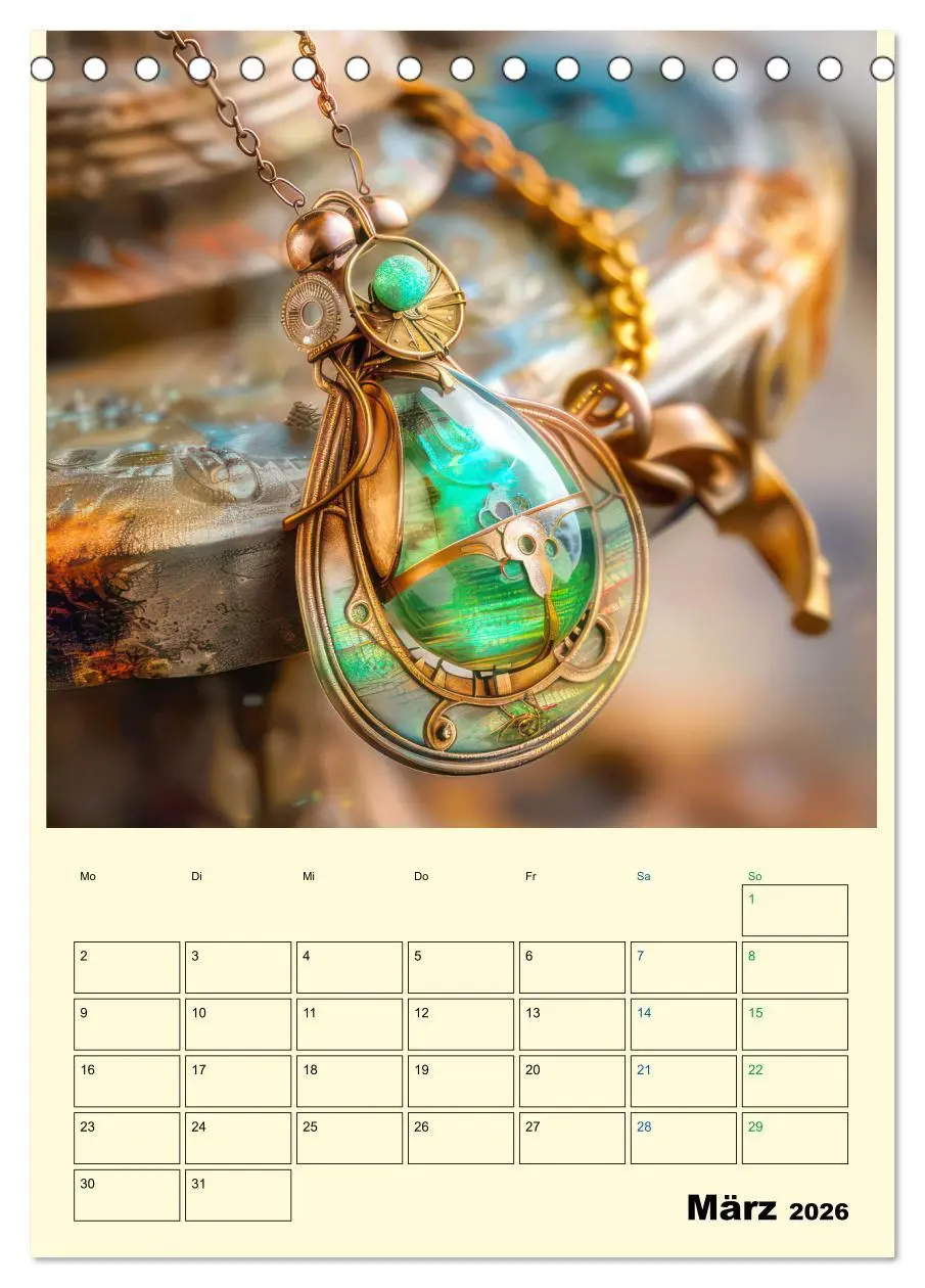 Bild: 9783516256758 | Steampunk Accesoires - Planer (Tischkalender 2026 DIN A5 hoch),...