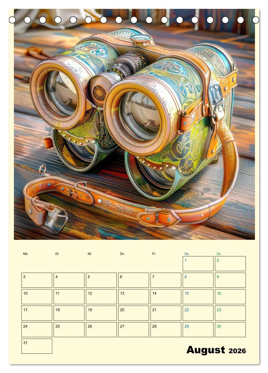 Bild: 9783516256758 | Steampunk Accesoires - Planer (Tischkalender 2026 DIN A5 hoch),...