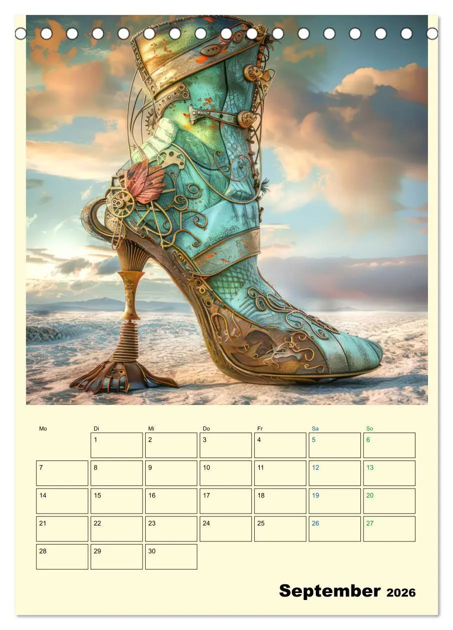 Bild: 9783516256758 | Steampunk Accesoires - Planer (Tischkalender 2026 DIN A5 hoch),...