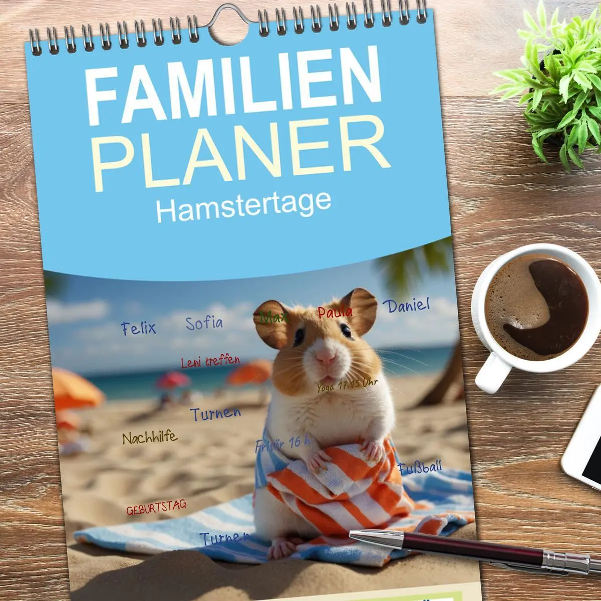 Bild: 9783516496758 | Familienplaner 2026 - Hamstertage mit 5 Spalten (Wandkalender, 21 x...