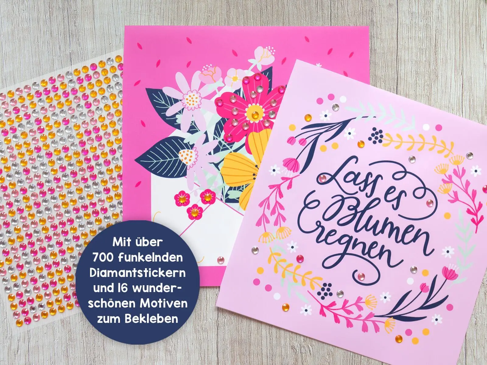 Bild: 9783845866758 | I Love to Sparkle - Flower-Power | Über 700 Diamantsticker | Buch