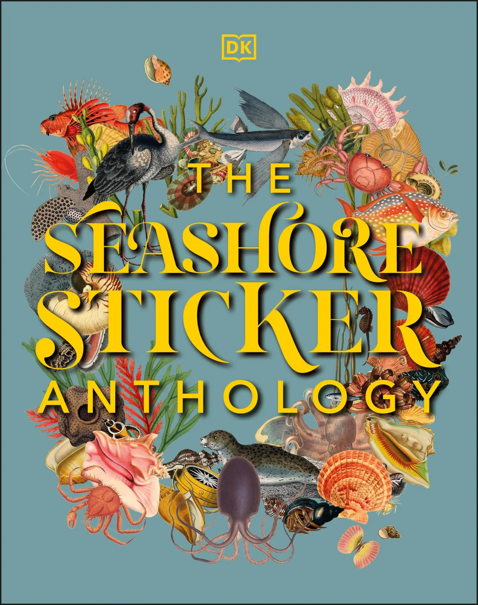 Cover: 9780241536858 | The Seashore Sticker Anthology | With More Than 1,000 Vintage Stickers