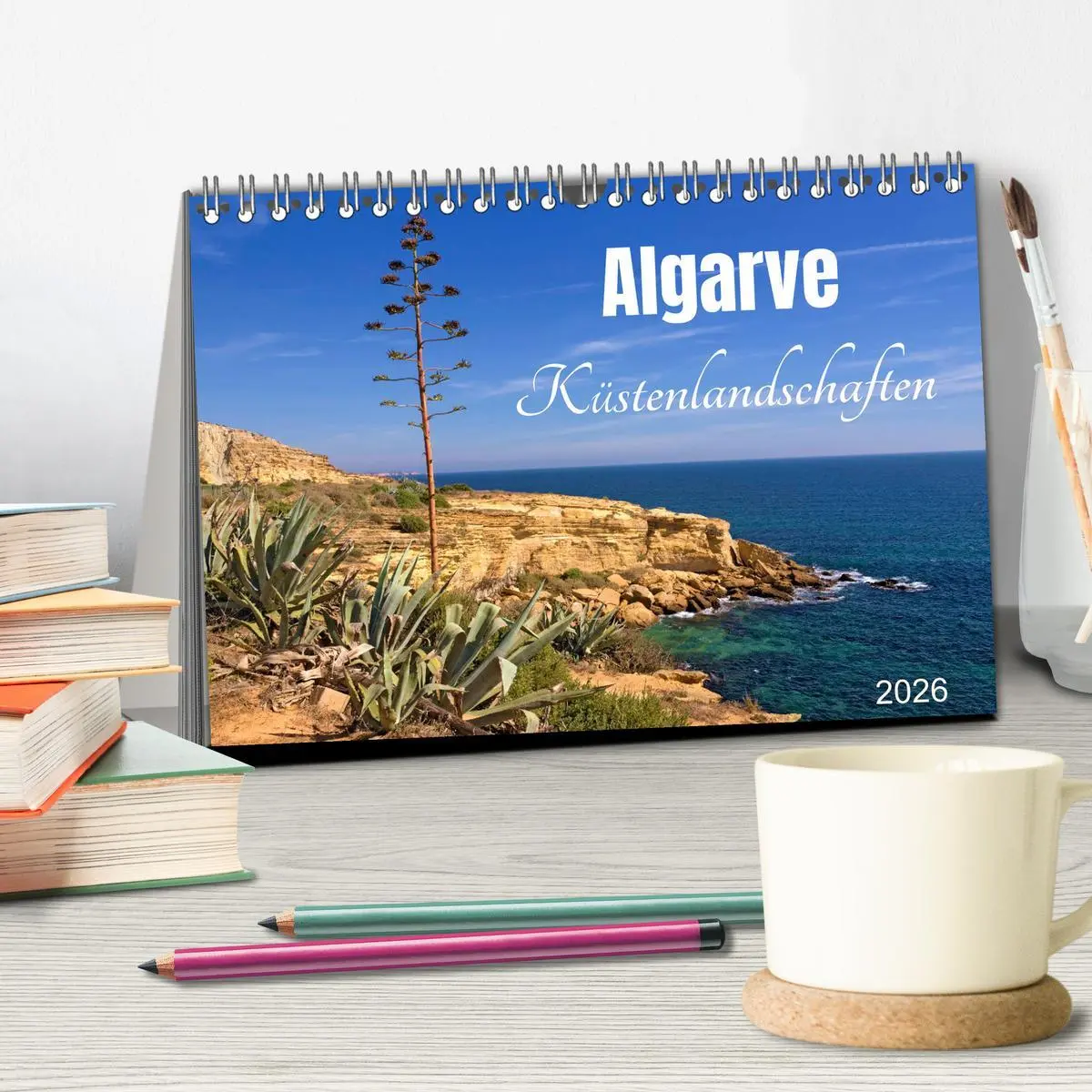 Bild: 9783457606858 | Algarve - Küstenlandschaften (Tischkalender 2026 DIN A5 quer),...