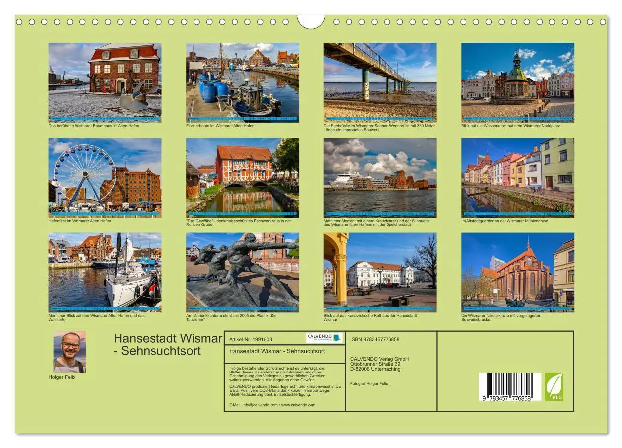 Bild: 9783457776858 | Hansestadt Wismar - Sehnsuchtsort (Wandkalender 2026 DIN A3 quer),...