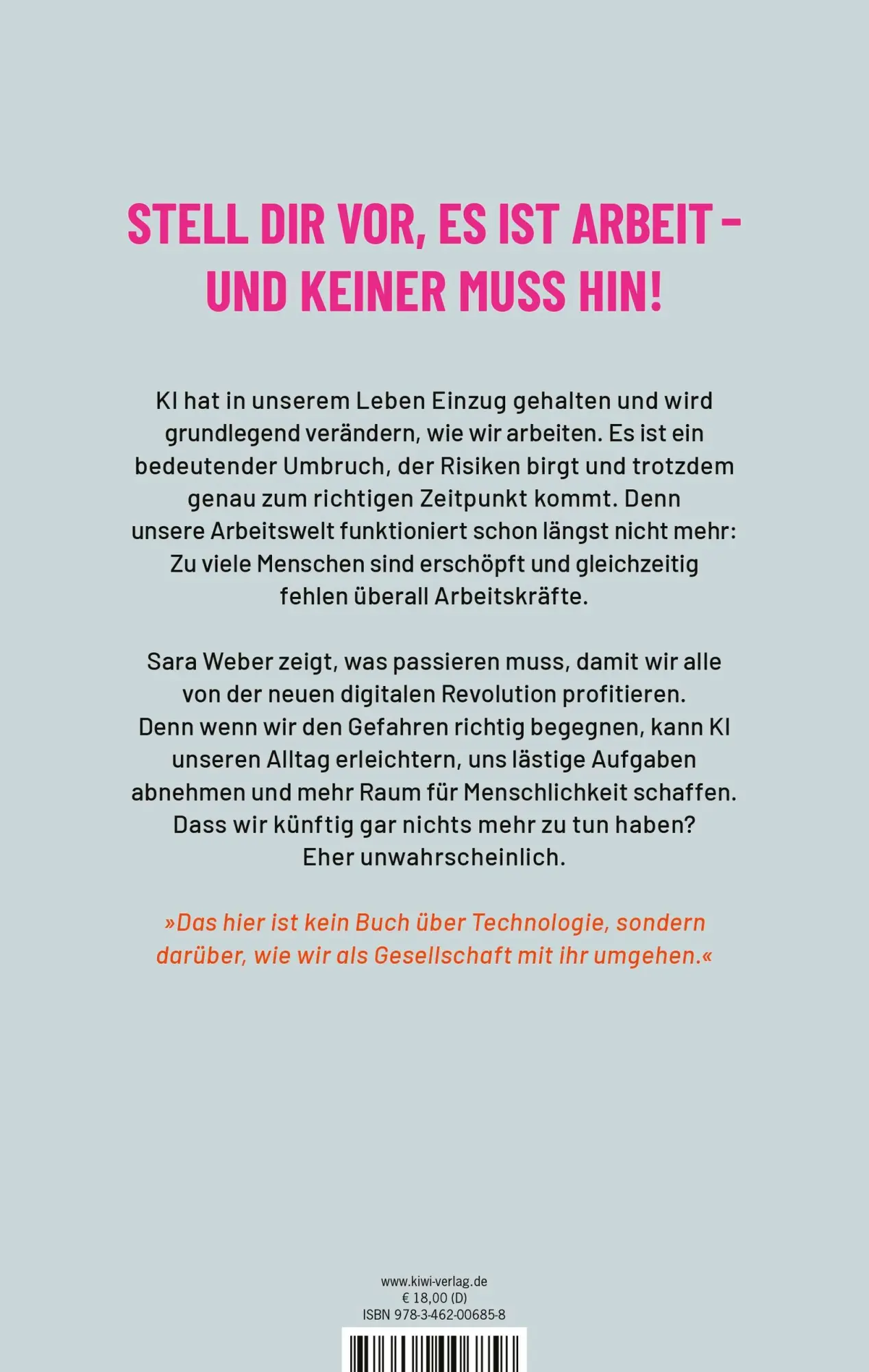 Rückseite: 9783462006858 | Das kann doch jemand anderes machen! | Sara Weber | Taschenbuch | 2024