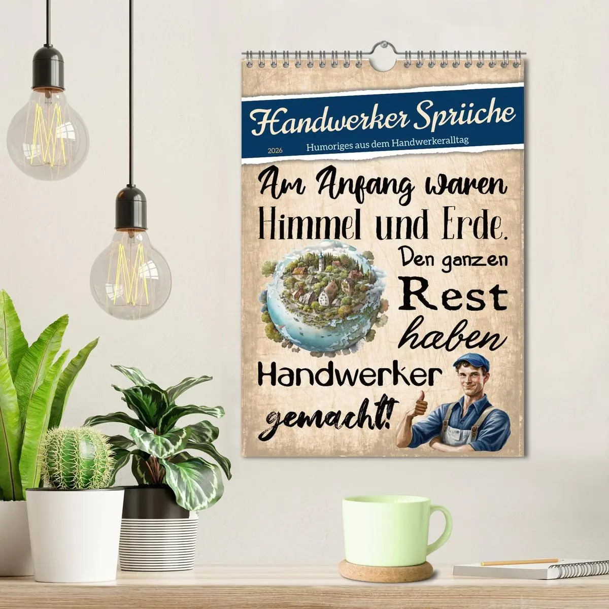 Bild: 9783516316858 | Handwerker Sprüche (Wandkalender 2026 DIN A4 hoch), CALVENDO...