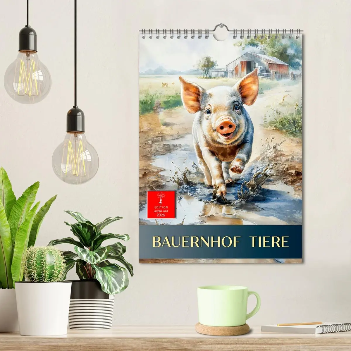 Bild: 9783516626858 | Bauernhof Tiere (Wandkalender 2026 DIN A4 hoch), CALVENDO...