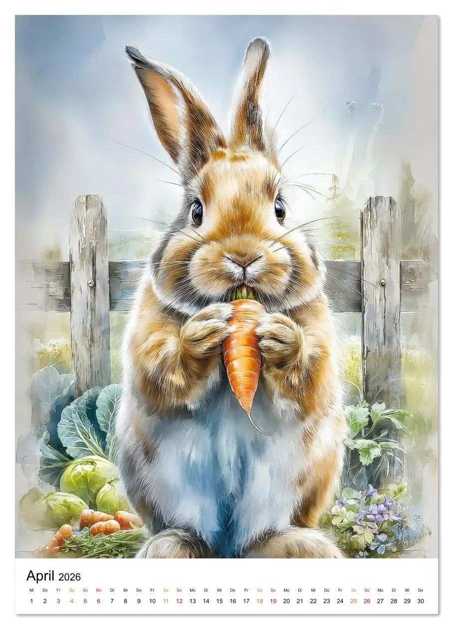 Bild: 9783516626858 | Bauernhof Tiere (Wandkalender 2026 DIN A4 hoch), CALVENDO...