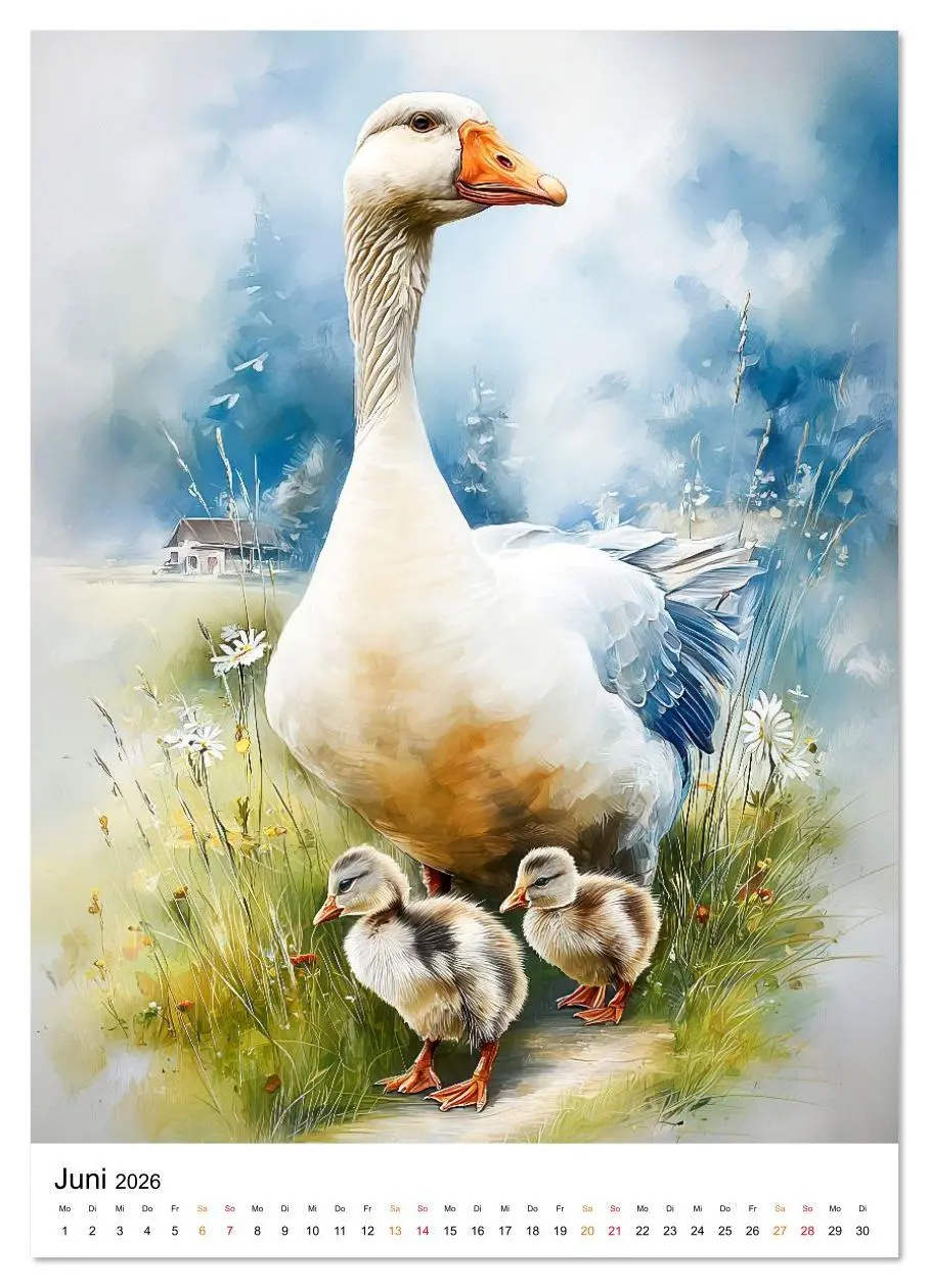 Bild: 9783516626858 | Bauernhof Tiere (Wandkalender 2026 DIN A4 hoch), CALVENDO...