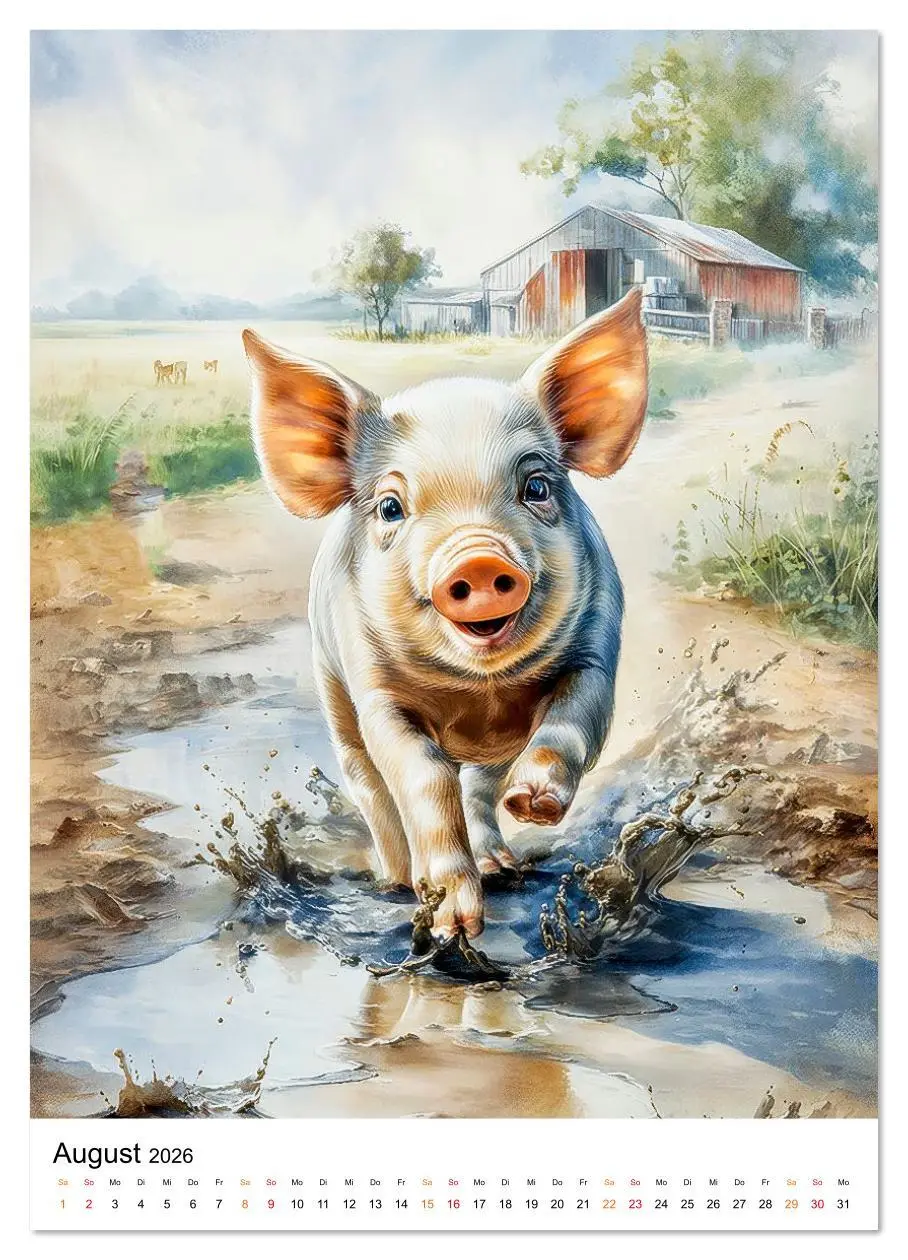 Bild: 9783516626858 | Bauernhof Tiere (Wandkalender 2026 DIN A4 hoch), CALVENDO...
