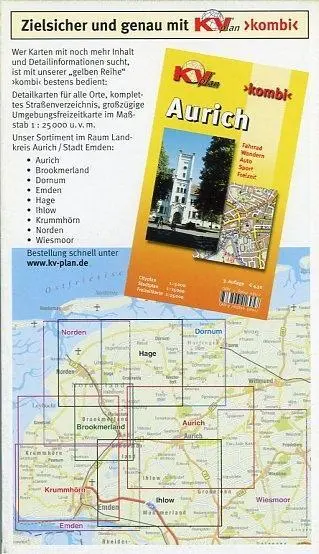 Bild: 9783896416858 | Aurich Landkreis, KVplan, Radkarte/Freizeitkarte, 1:60.000 | Deutsch