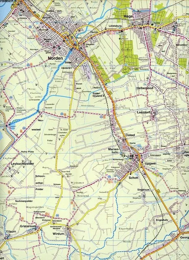 Bild: 9783896416858 | Aurich Landkreis, KVplan, Radkarte/Freizeitkarte, 1:60.000 | Deutsch