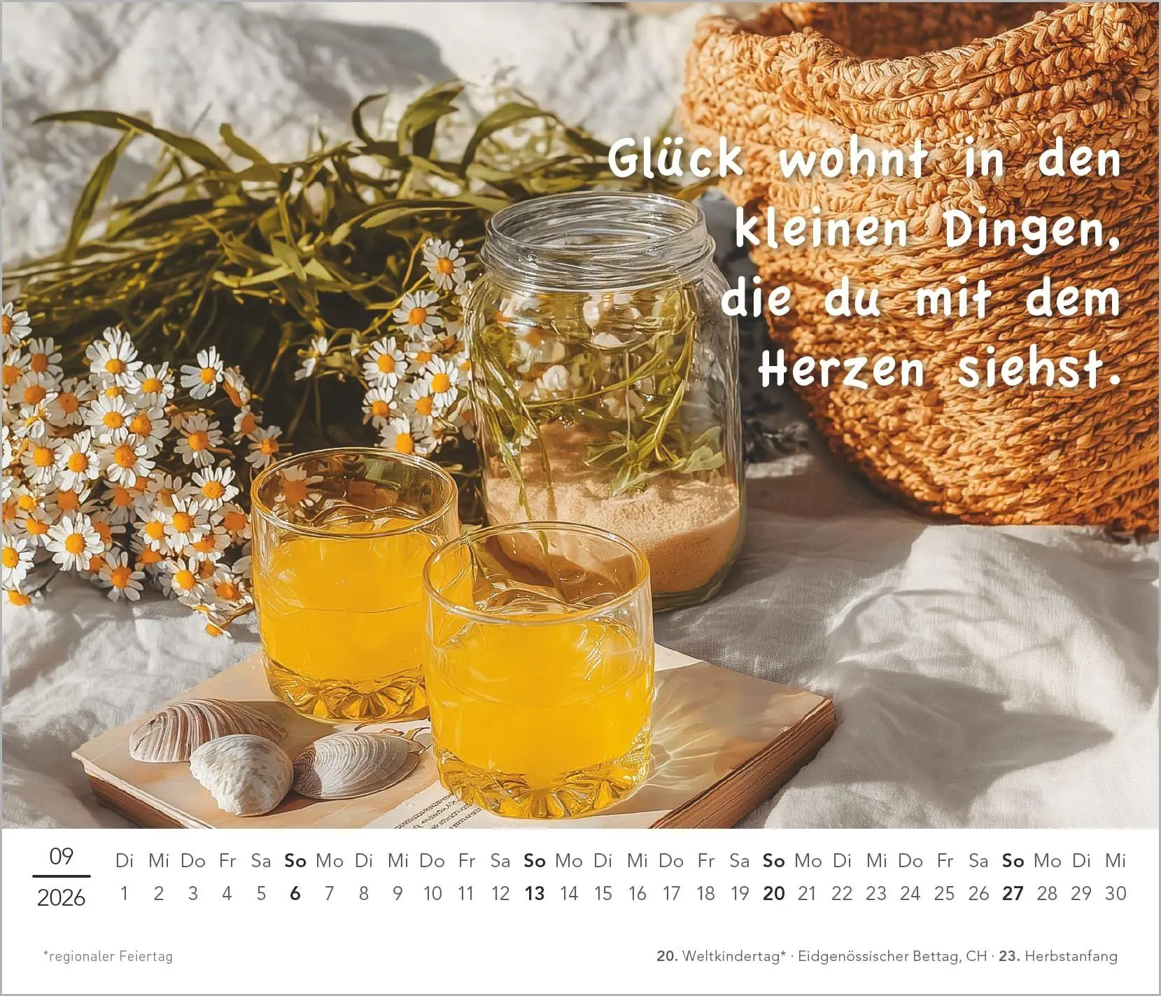 Bild: 4069095016958 | Der kleine Kalender zum Glücklichsein 2027 | Kalender | 14 S. | 2027