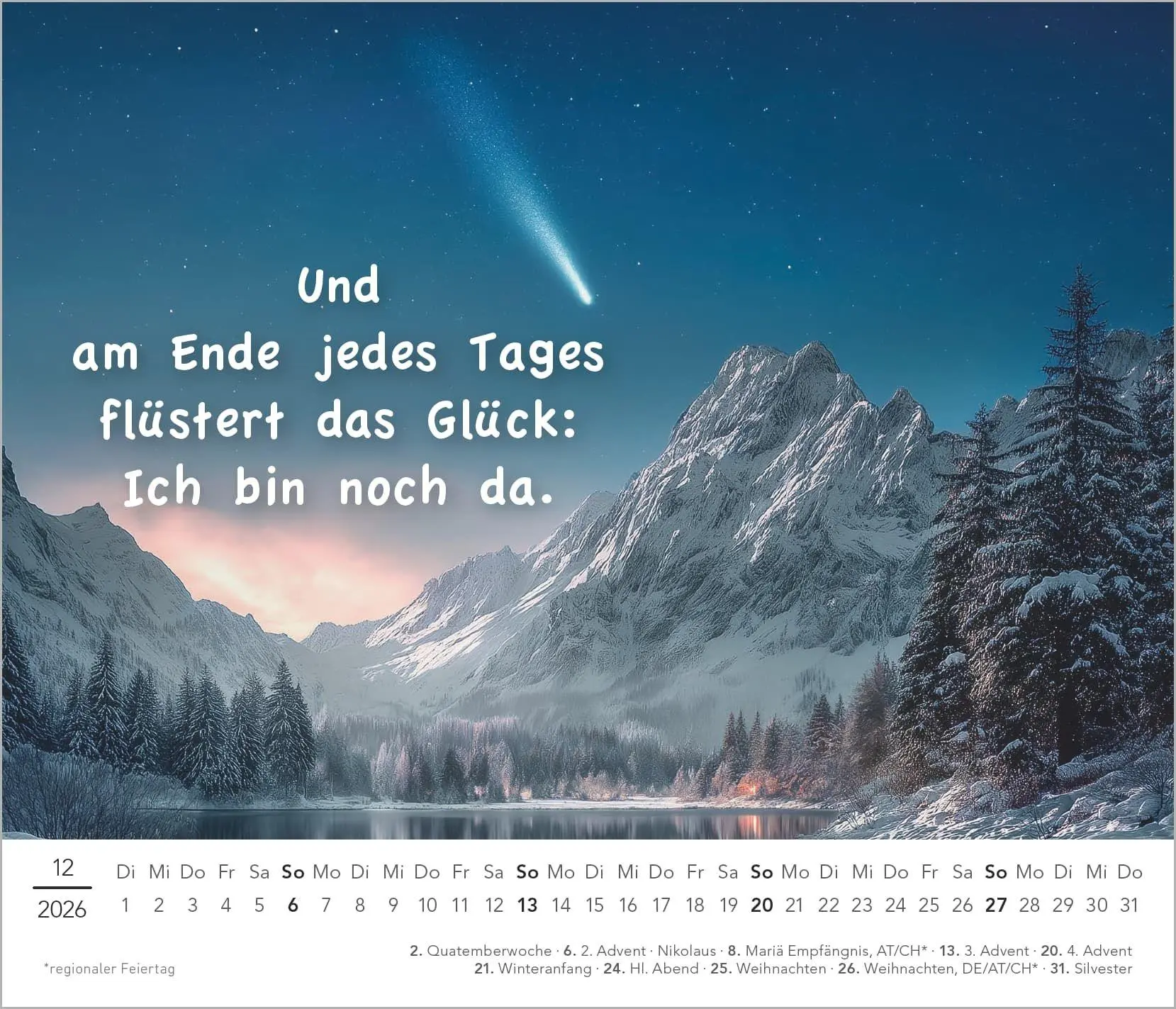 Bild: 4069095016958 | Der kleine Kalender zum Glücklichsein 2027 | Kalender | 14 S. | 2027