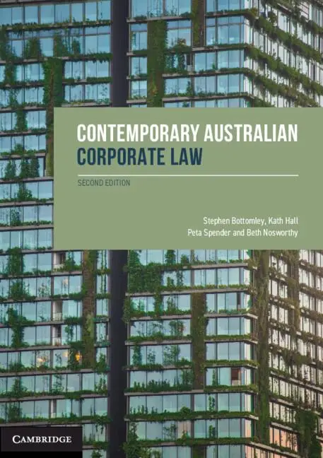 Cover: 9781108796958 | Contemporary Australian Corporate Law | Stephen Bottomley (u. a.)