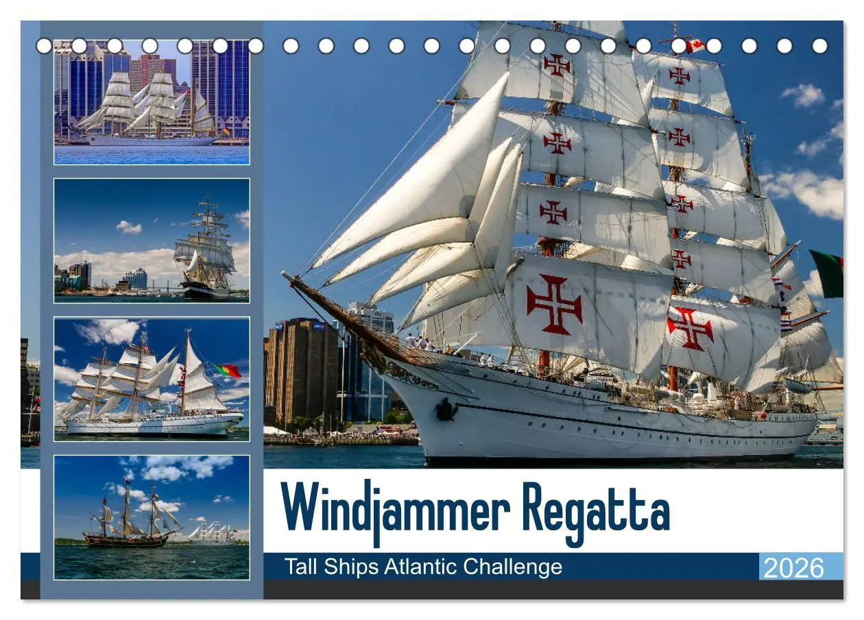Cover: 9783457766958 | Windjammer-Regatta - Tall Ships Atlantic Challenge (Tischkalender...