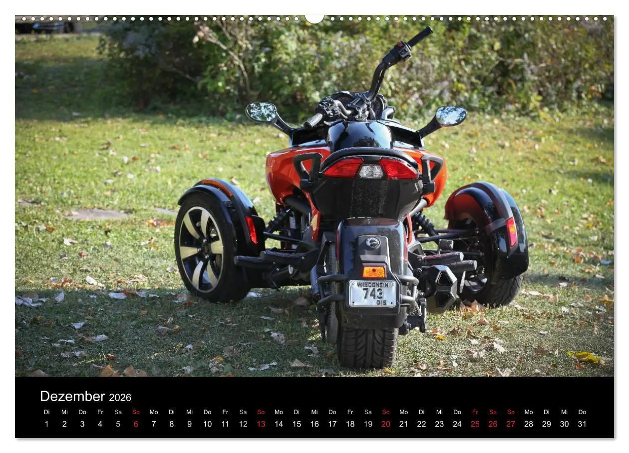 Bild: 9783516096958 | CanAm Spyder F3 (hochwertiger Premium Wandkalender 2026 DIN A2...