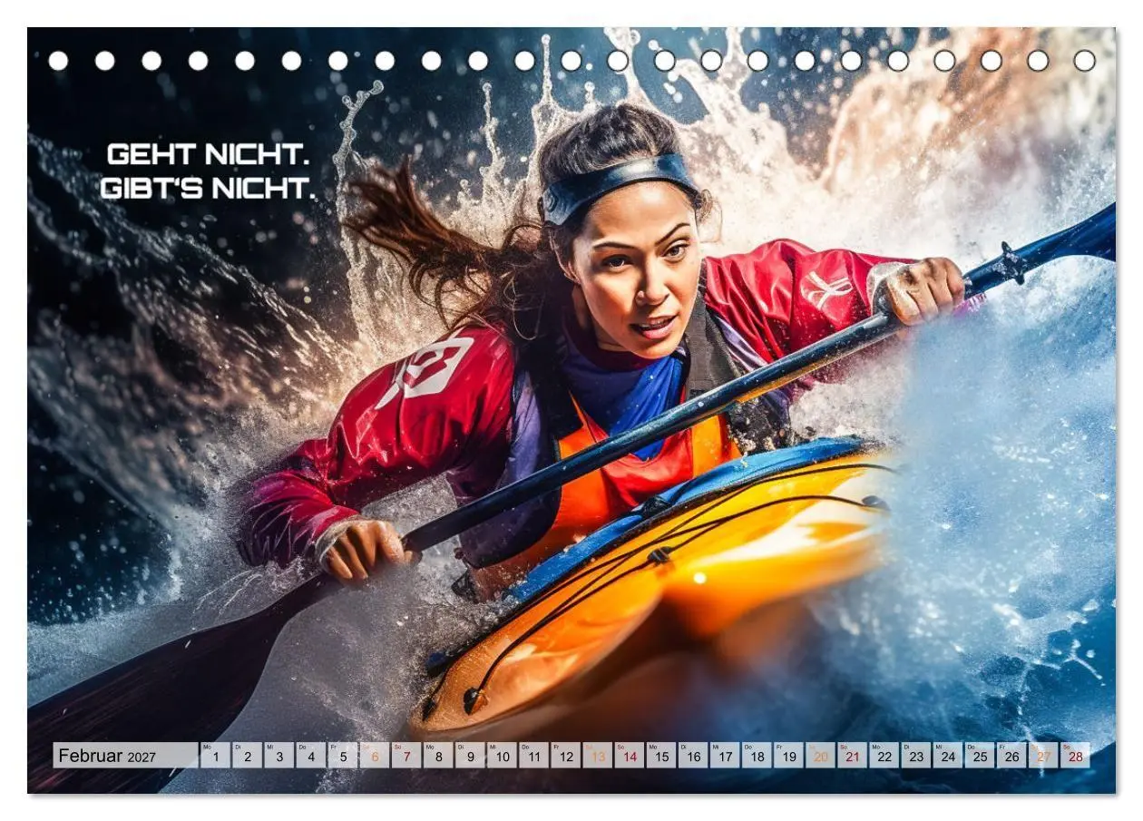 Bild: 9783569256958 | Kajak und Motivation (Tischkalender 2027 DIN A5 quer), CALVENDO...