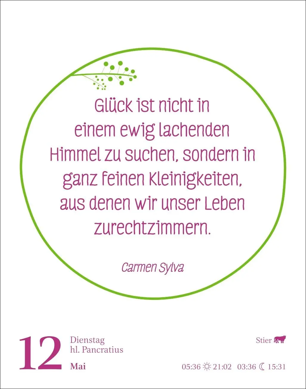 Bild: 9783840036958 | Heute ist dein Tag! Tagesabreißkalender 2026 - 313 positive Zitate...