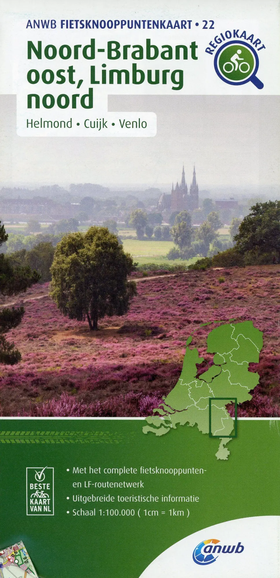 Cover: 9789018046958 | Noord-Brabant oost, Limburg noord (Helmond/Cuijk/Venlo) 1:100 000
