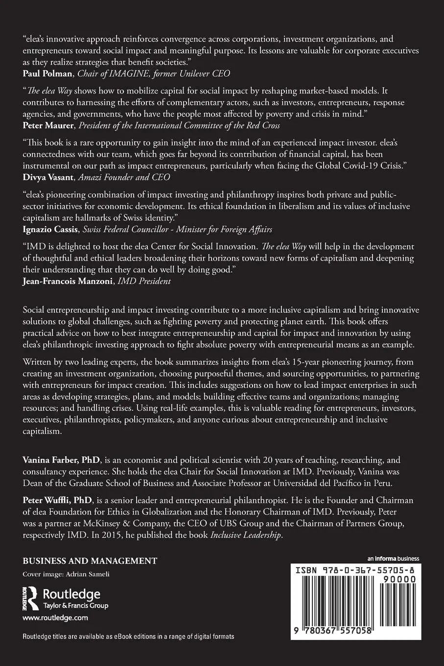 Rückseite: 9780367557058 | The elea Way | A Learning Journey Toward Sustainable Impact | Buch