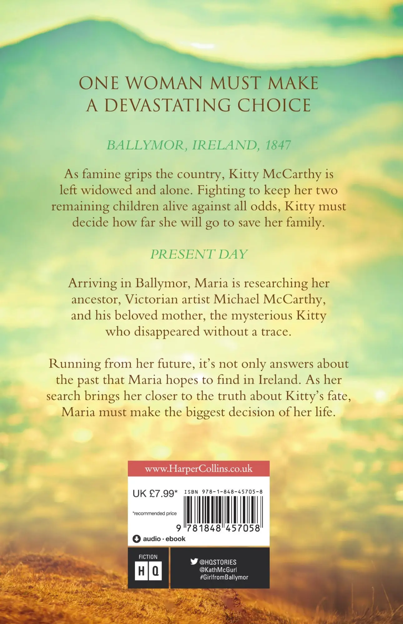 Rückseite: 9781848457058 | The Girl from Ballymor | Kathleen Mcgurl | Taschenbuch | Englisch