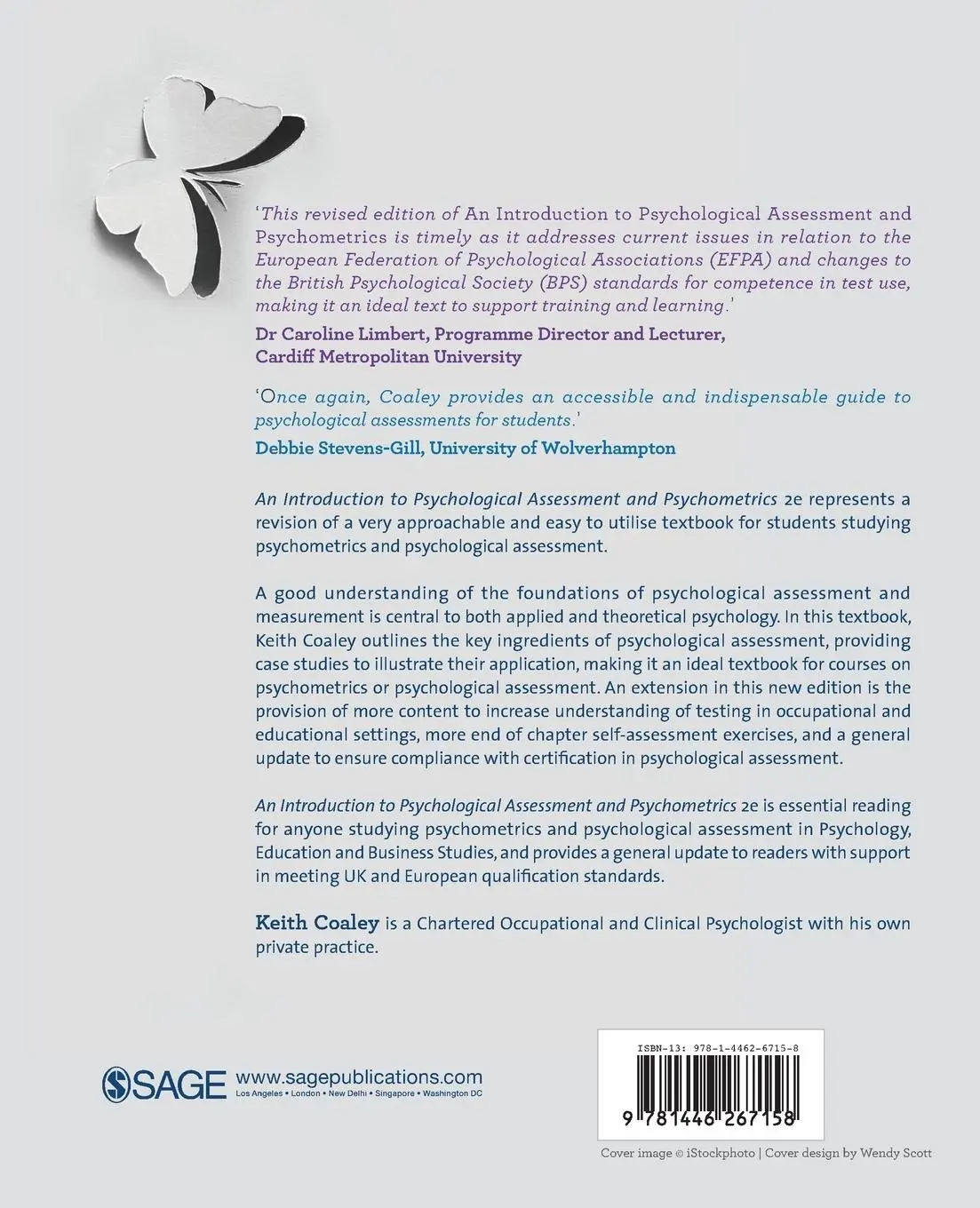 Rückseite: 9781446267158 | An Introduction to Psychological Assessment and Psychometrics | Coaley
