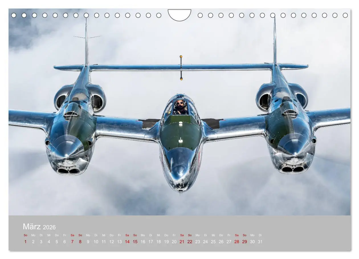Bild: 9783457717158 | Fliegende Legenden - Warbirds (Wandkalender 2026 DIN A4 quer),...