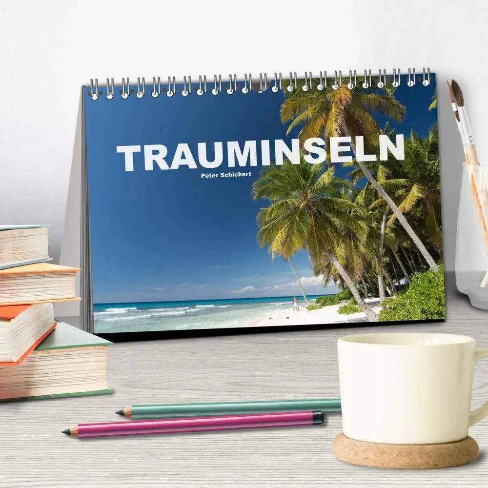 Bild: 9783457957158 | Trauminseln (Tischkalender 2026 DIN A5 quer), CALVENDO Monatskalender