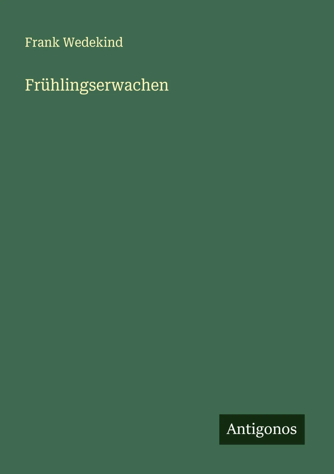 Cover: 9783563197158 | Frühlingserwachen | Frank Wedekind | Taschenbuch | Deutsch | 2025