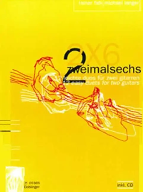 Cover: 9790012187158 | Zweimalsechs (2 x 6) | 12 leichte Duos. 2 Gitarren | Michael Langer