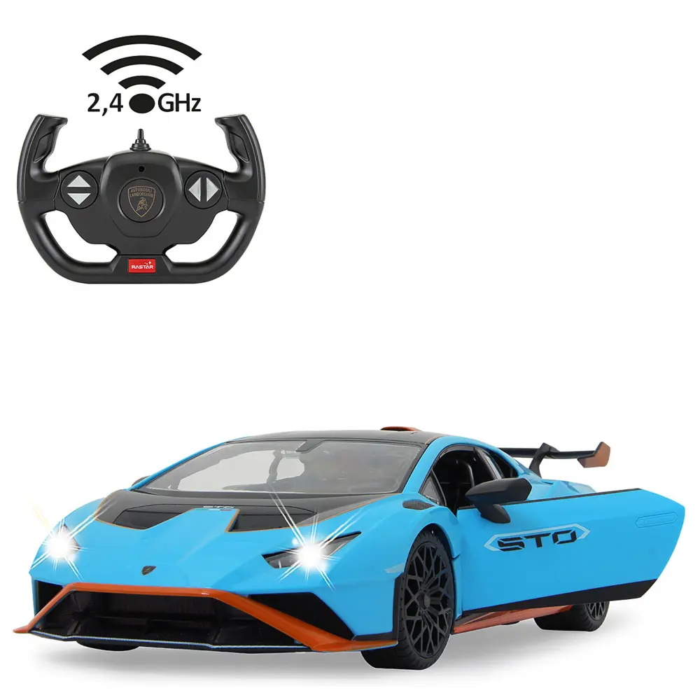 Cover: 4042774467258 | Lamborghini Huracán STO 1:14 blau 2,4GHz Tür manuell | 402100 | 2025